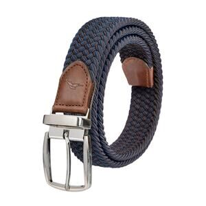 Tommy Bahama Men's Stretch Braided Reversible Leather Trim Size L/XL # J-14